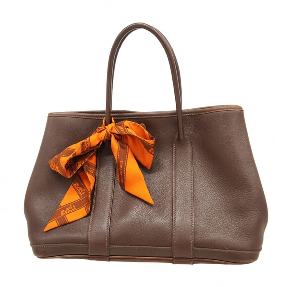 HERMES Handbags - Hermes Hermès Garden Twilly Tote Bag in TPM Swift Havana, Women's, with I Stamp